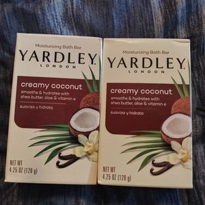 2 bars of Yardley London Creamy Coconut